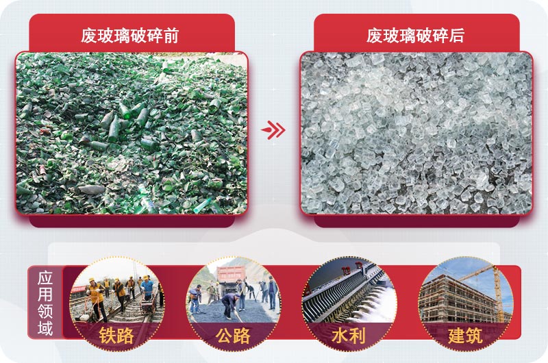 废玻璃处理后 废玻璃处理后